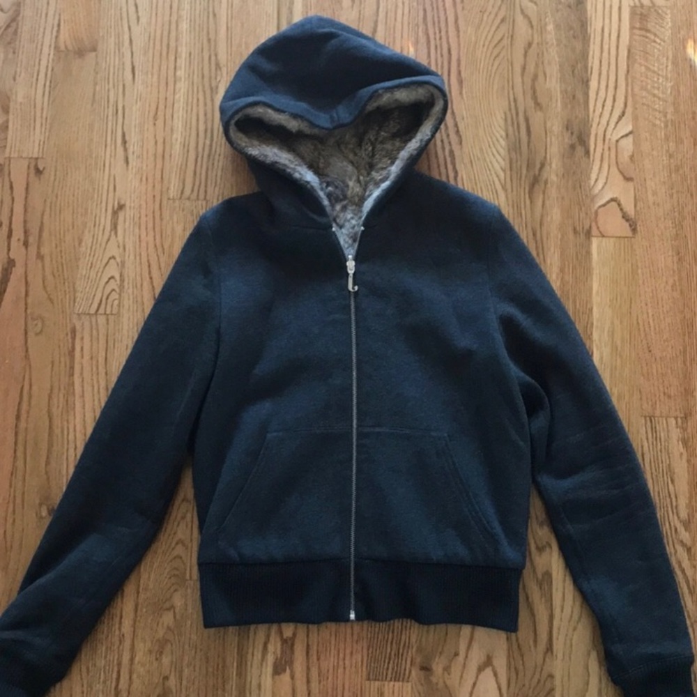 Juicy Couture fur lined hoodie medium